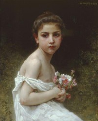 Картина автора Бугеро Вильям-Адольф под названием Petite Fille au Bouquet
