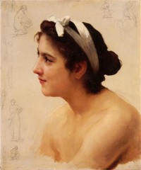 Картина автора Бугеро Вильям-Адольф под названием Etude - Dune Femme, Pour Offrande a Lamour
