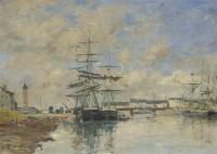 Картина автора Буден Эжен под названием Deauville Harbour