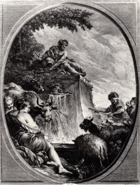 Картина автора Буше Франсуа под названием Shepherds at a Fountain
