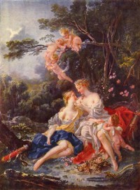 Картина автора Буше Франсуа под названием Jupiter and Callisto