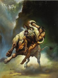 Картина автора Вальехо Борис под названием Tarzan and the Madman