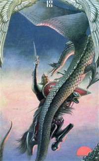 Картина автора Васильев Константин под названием Бой Добрыни со змеем