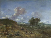 Картина автора Вейнантс Ян под названием A Landscape with a High Dune and Peasants on a Road