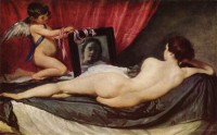 Картина автора Веласкес Диего под названием Венера с зеркалом