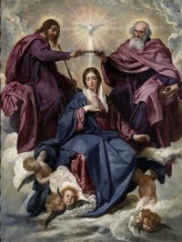 Картина автора Веласкес Диего под названием The Coronation of the Virgin