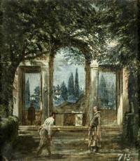 Картина автора Веласкес Диего под названием The Medici Gardens in Rome