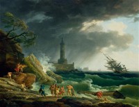 Картина автора Верне Клод Жозеф под названием A Storm on a Mediterranean Coast