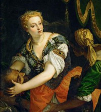 Картина автора Веронезе Паоло под названием Judith with the Head of Holofernes  				 - Юдифь с головой Олоферна