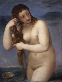 Картина автора Вечеллио Тициан под названием Venus Anadyomene  				 - Венера Анадиомена