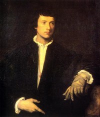 Картина автора Вечеллио Тициан под названием Portrait of the Man with Gloves