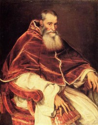 Картина автора Вечеллио Тициан под названием Pope Paul III