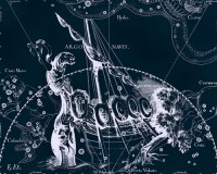 Картина автора Гевелий Ян под названием Uranographia - Argo Navis  				 - Уранография - Корабль Арго
