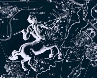 Картина автора Гевелий Ян под названием Uranographia - Centaurus, Crux  				 - Уранография - Центавр, Южный Крест