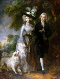 Картина автора Гейнсборо Томас под названием Portrait of Mr. and Mrs. Hallett (Morning walk)  				 - Портрет мистера и миссис Халлетт
