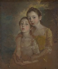 Картина автора Гейнсборо Томас под названием The Painter's Daughters with a Cat