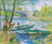 Картина автора Винсент Ван Гог под названием Рыбная ловля весной