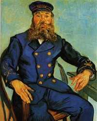 Картина автора Винсент Ван Гог под названием Portrait of the Postman Joseph Roulin