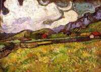 Картина автора Винсент Ван Гог под названием Wheat Field Behind Saint-Paul Hospital