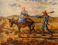 Картина автора Винсент Ван Гог под названием Morning Peasant Couple Going to Work