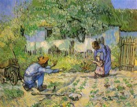 Картина автора Винсент Ван Гог под названием First Steps after Millet