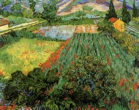 Картина автора Винсент Ван Гог под названием Field with Poppies