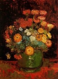 Картина автора Винсент Ван Гог под названием Vase with Zinnias