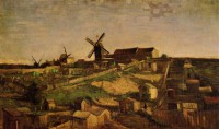 Картина автора Винсент Ван Гог под названием View of Montmartre with Windmills