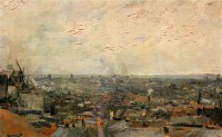 Картина автора Винсент Ван Гог под названием View of Paris from Montmartre