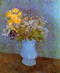Картина автора Винсент Ван Гог под названием Vase with Lilacs, Daisies and Anemones