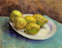 Картина автора Винсент Ван Гог под названием Still Life with Lemons on a Plate
