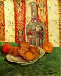 Картина автора Винсент Ван Гог под названием Still Life with Decanter and Lemons on a Plate