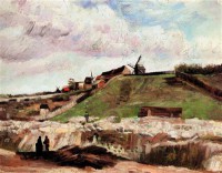 Картина автора Винсент Ван Гог под названием The Hill of Montmartre with Quarry