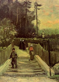 Картина автора Винсент Ван Гог под названием Sloping Path in Montmartre