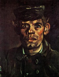 Картина автора Винсент Ван Гог под названием Head of a Young Peasant in a Peaked Cap