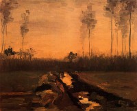 Картина автора Винсент Ван Гог под названием Landscape at Dusk