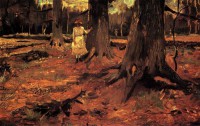 Картина автора Винсент Ван Гог под названием Girl in White in the Woods