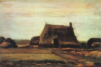 Картина автора Винсент Ван Гог под названием Farm with Stacks of Peat