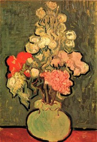 Картина автора Винсент Ван Гог под названием Still Life Vase with Rose-Mallows