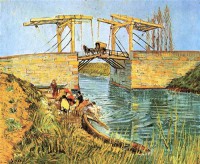 Картина автора Винсент Ван Гог под названием The Langlois Bridge at Arles with Women Washing