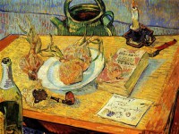 Картина автора Винсент Ван Гог под названием Still Life Drawing Board, Pipe, Onions and Sealing-Wax