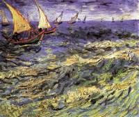 Картина автора Винсент Ван Гог под названием Seascape at Saintes-Maries 2