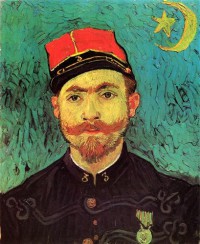 Картина автора Винсент Ван Гог под названием Portrait of Milliet, Second Lieutenant of the Zouaves