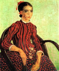 Картина автора Винсент Ван Гог под названием La Mousme, Sitting