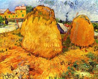 Картина автора Винсент Ван Гог под названием Haystacks in Provence