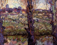Картина автора Винсент Ван Гог под названием Orchard in Blossom with View of Arles