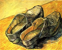 Картина автора Винсент Ван Гог под названием A Pair of Leather Clogs