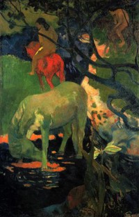 Картина автора Гоген Поль под названием Le cheval blanc