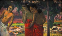 Картина автора Гоген Поль под названием Three Tahitian Women