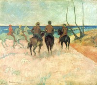 Картина автора Гоген Поль под названием Cavaliers sur la plage I